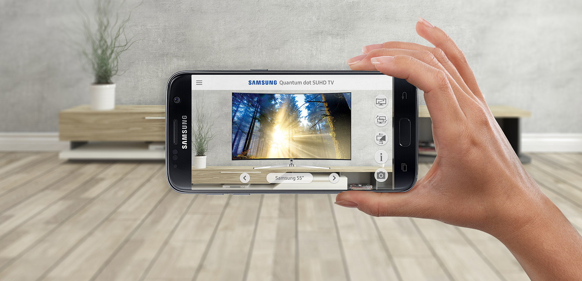 Samsung Augmented Reality TV app - WOW Navigators.